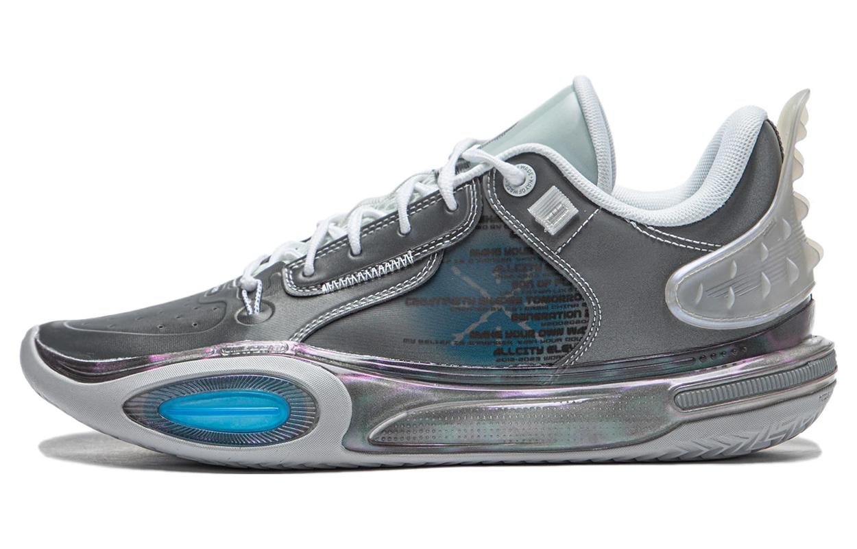 Li Ning All City 11 Sports Cushioning Low top Basketball Shoes Unisex Gray