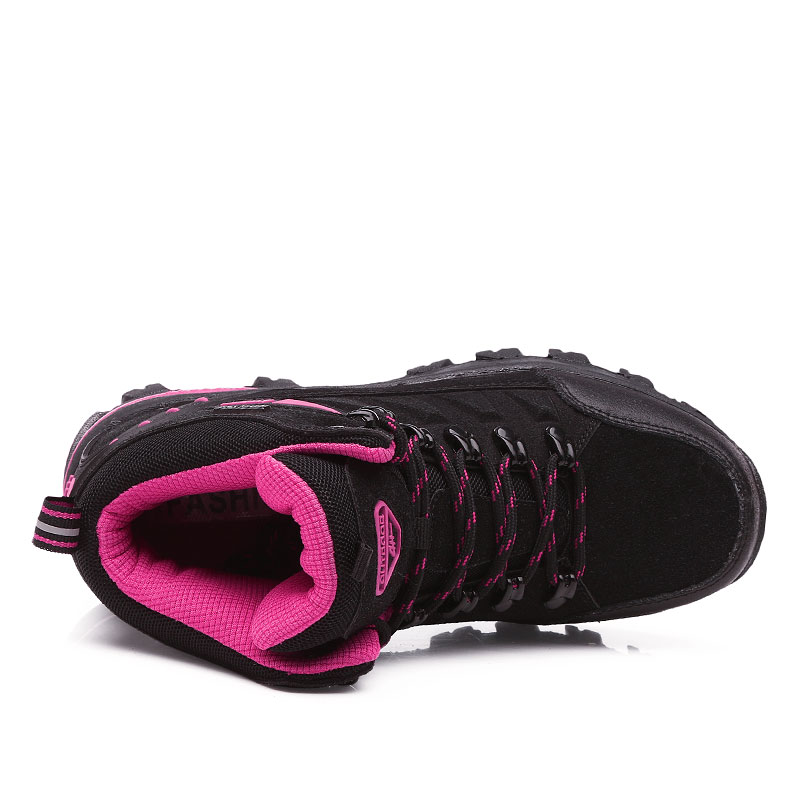 TANSENLANG Mid top Athletic Shoes/Mountaineering & Hiking Shoes Unisex Black Red