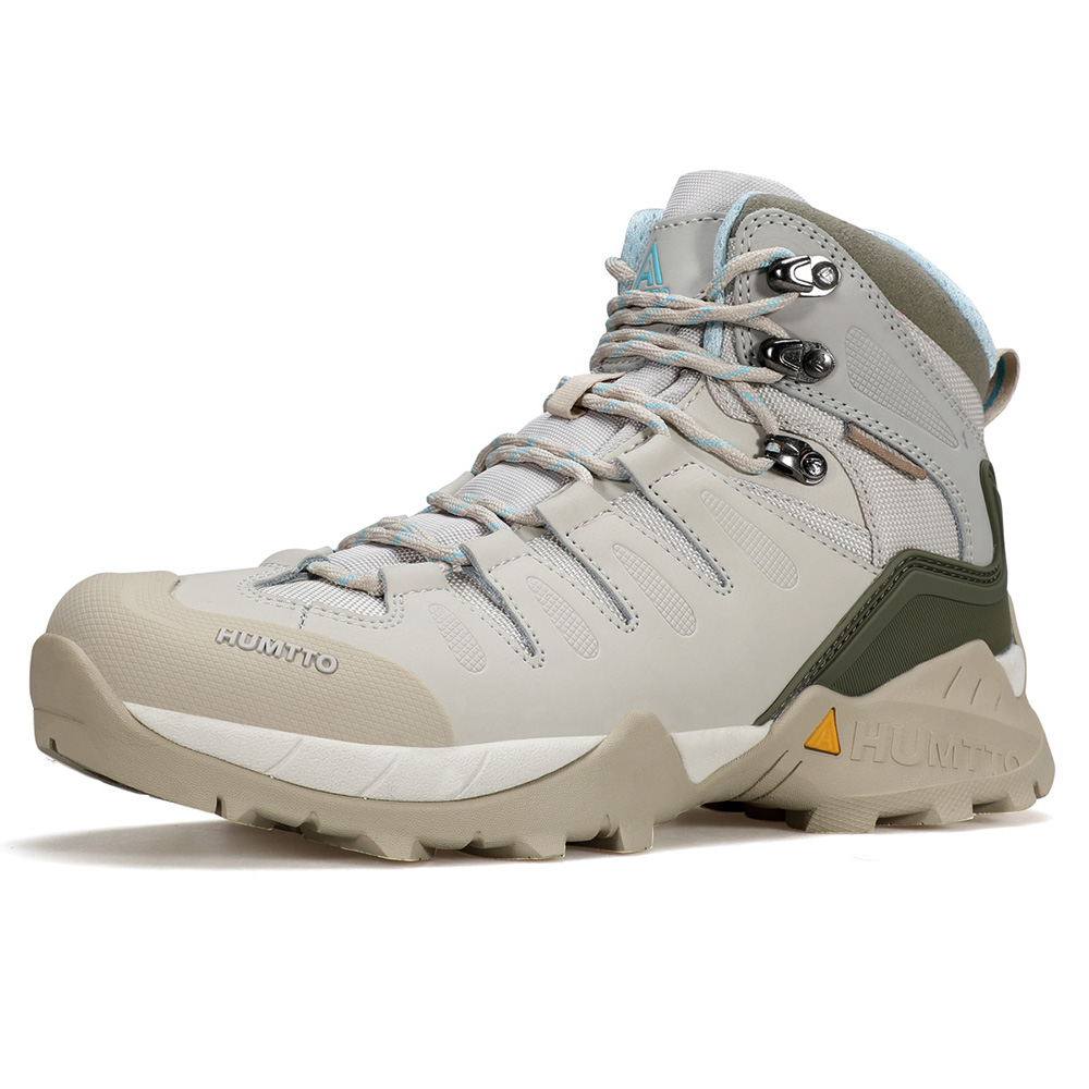 HUMTTO Abrasion Resistant Cushioning Abrasion Resistant Cushioning High top Mountaineering Shoes Women’s Beige