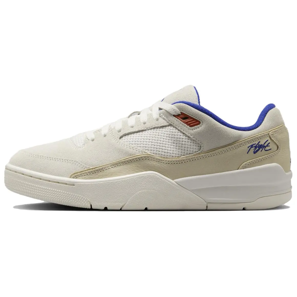 Jordan FLIGHT COURT Low top Vintage Basketball Shoes Unisex White Brown