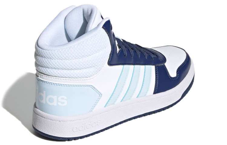 Женские кроссовки adidas neo Hoops 2.0 (бело-синие) — фото 4