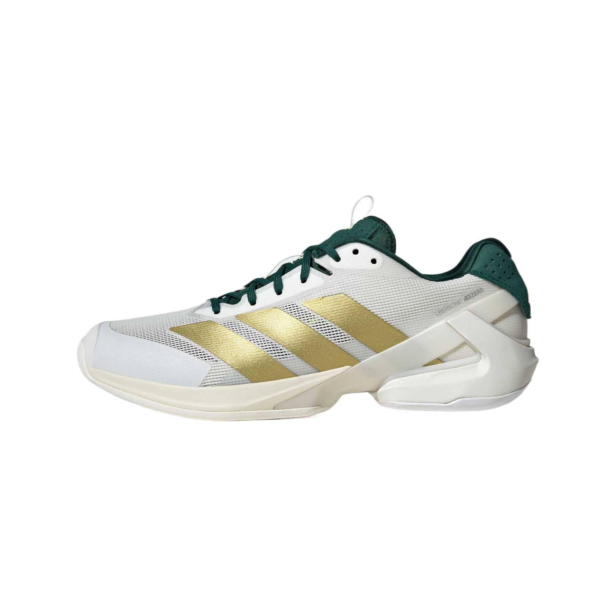 Adidas Adizero Ubersonic 5 Slip Resistant, Abrasion Resistant, Breathable Low top Tennis Shoes Men’s Bright White