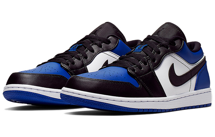 Мужские кроссовки Jordan Air Jordan 1 Low (синие) — 皇家蓝/黑/白 — фото 3