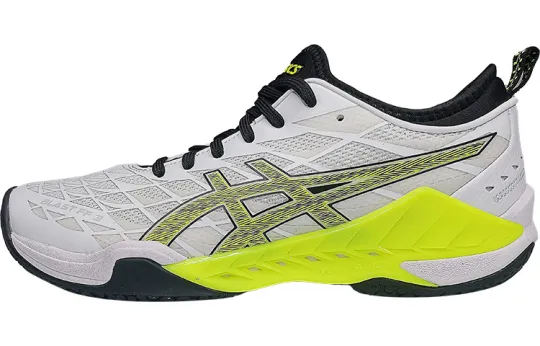 Asics Blast FF 3 Abrasion Resistant Low top Badminton Shoes Men's White