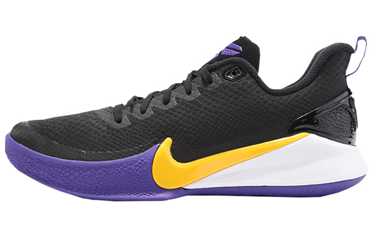 Nike Mamba Focus Kobe Mamba Spirit Lakers Comfortable and versatile Low-top Retro Basketball Shoes Men and Women Same Model Black and Yellow