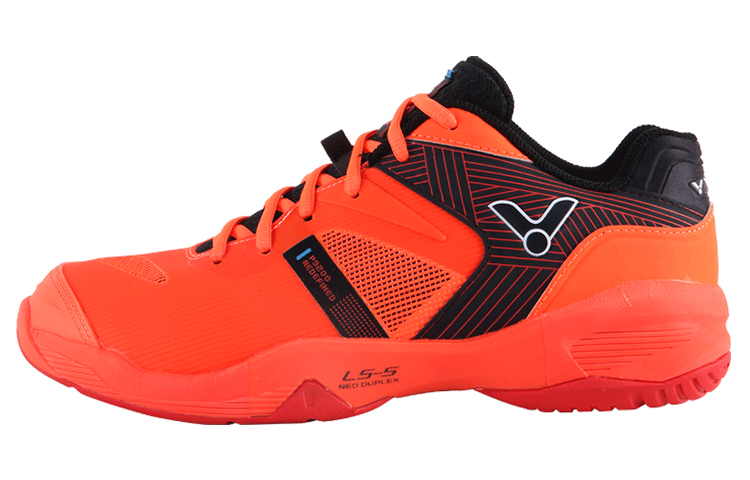 VICTOR Slip Resistant, Abrasion Resistant, Breathable, Lightweight Low top Badminton Shoes Unisex Red