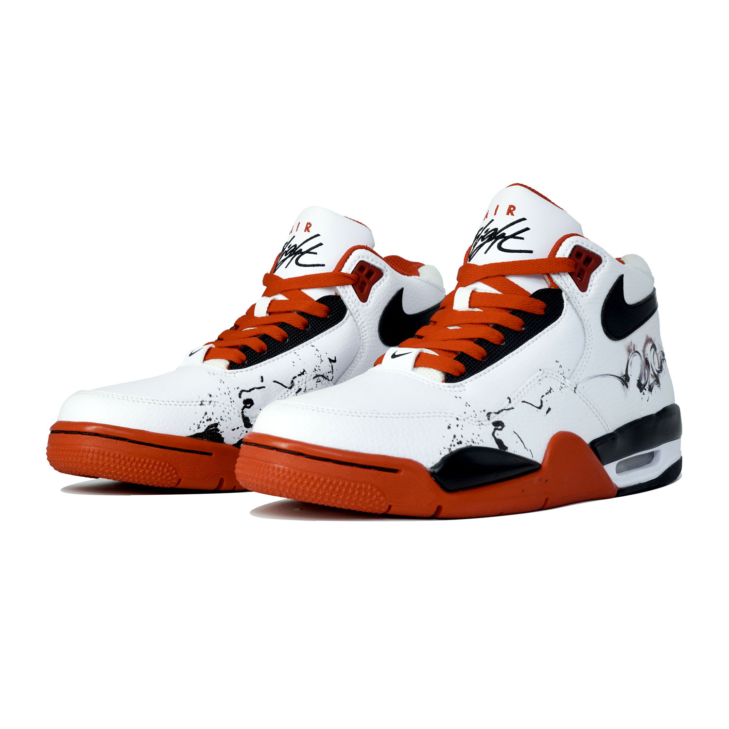 Nike Flight Legacy Wishing You Prosperity And Prosperity Shopping Bag Mid top Vintage Basketball Shoes Unisex
