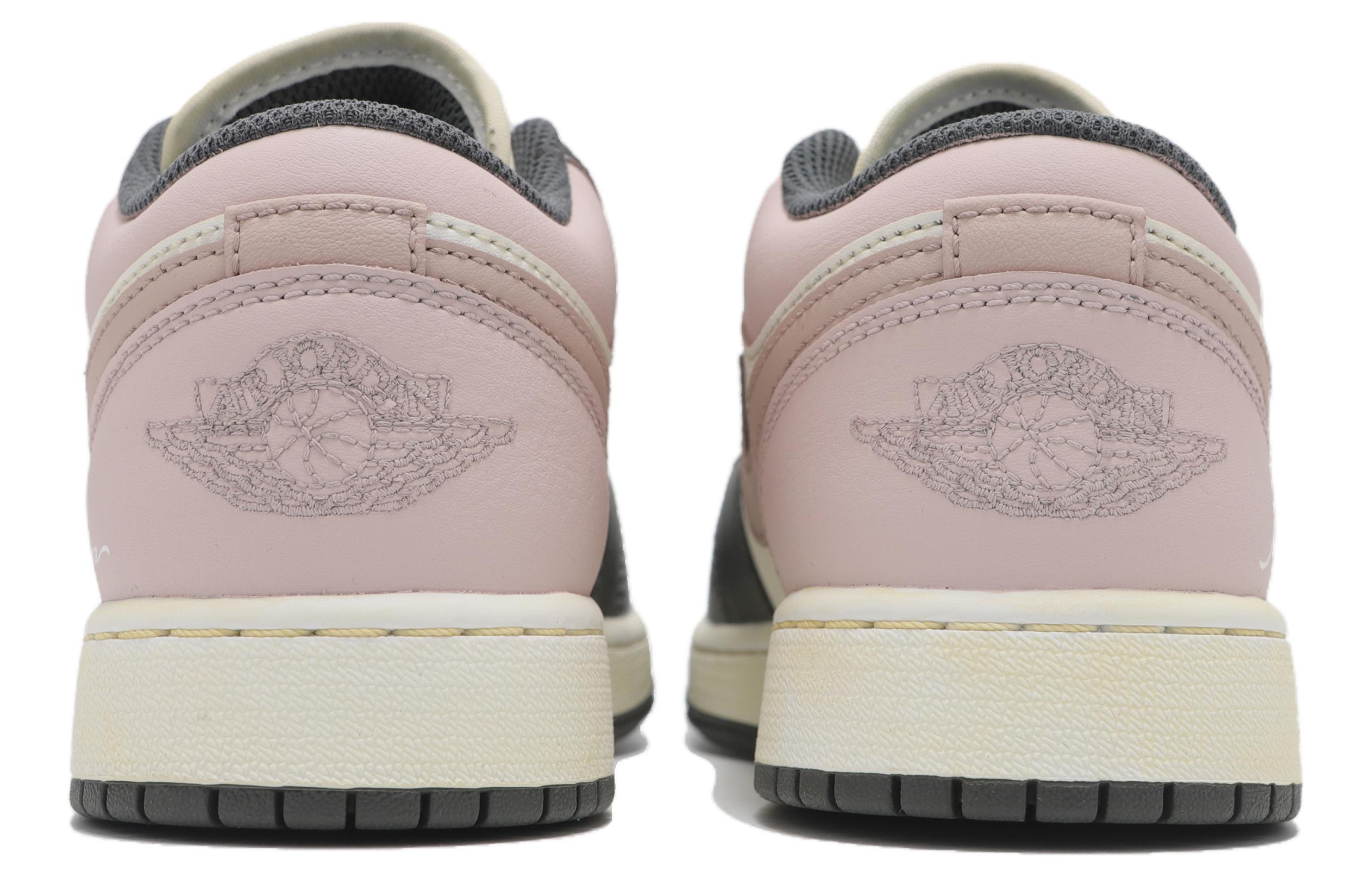 Jordan Air Jordan 1 Low top Vintage Basketball Shoes Women’s Smoke Gray Pink