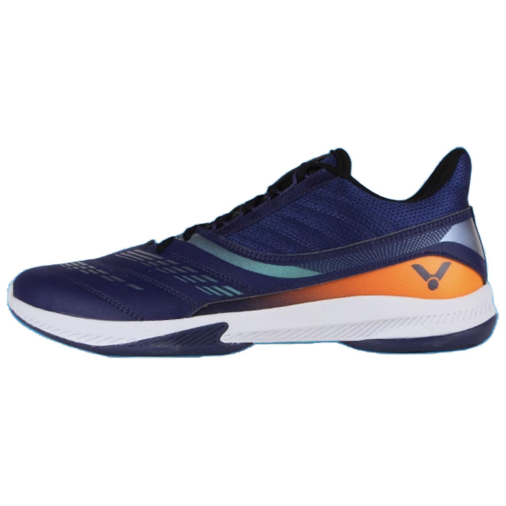 VICTOR Cushioning Abrasion Resistant Lightweight Low top Badminton Shoes Unisex Medieval Blue