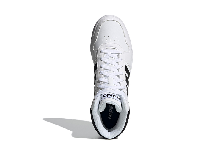 Мужские кроссовки adidas neo Hoops 2.0 (белый / черный) — Белый / чёрный — фото 5