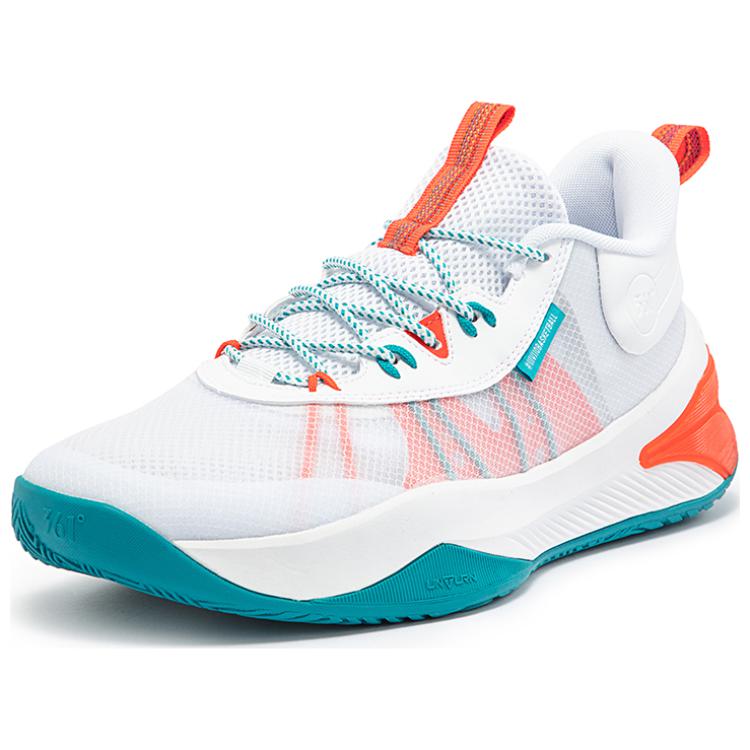 361° Mesh Cushioning Abrasion Resistant Breathable Low top Basketball Shoes Men’s White Red