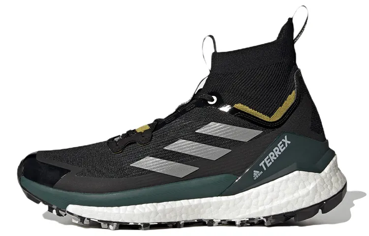 Adidas x And Wander Terrex Free Hiker 2 Fabric High top Slip Resistant Abrasion Resistant Outdoor Shoes Men's Black