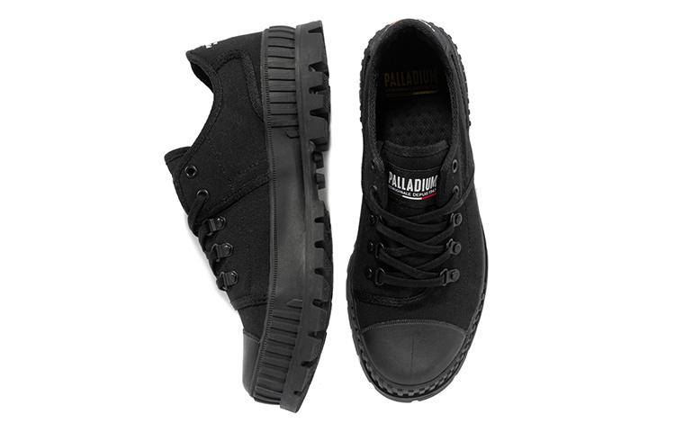 Palladium Canvas Shoes Unisex Low Top Black