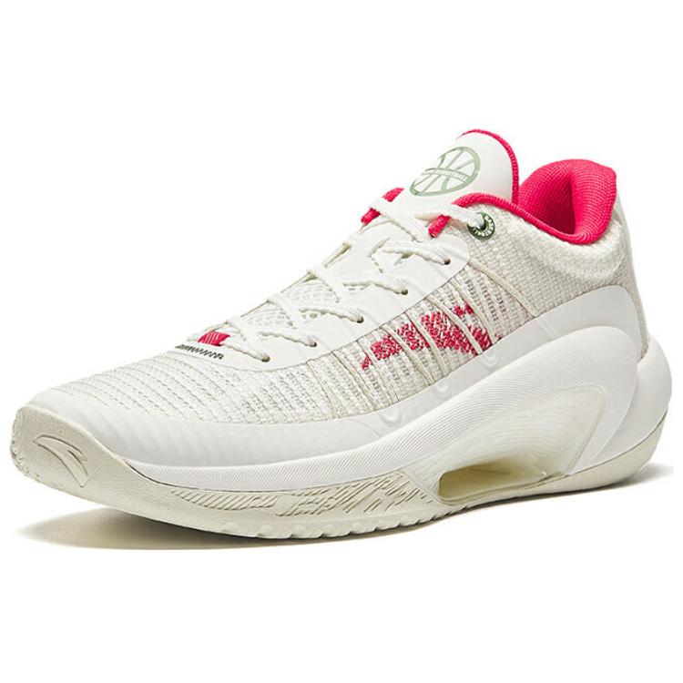 Anta Quick Decision 6 3 Point Rain Lite V2 Cushioning Low top Basketball Shoes Men’s White Red