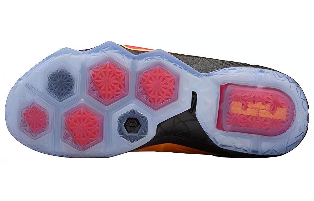 Мужские кроссовки Nike Lebron 12 (черно-желтый) — Чёрный / жёлтый — фото 4