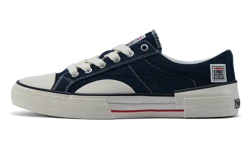 Vision Street Wear Canvas Lo Abrasion Resistant Low top Canvas Shoes Unisex Denim Blue