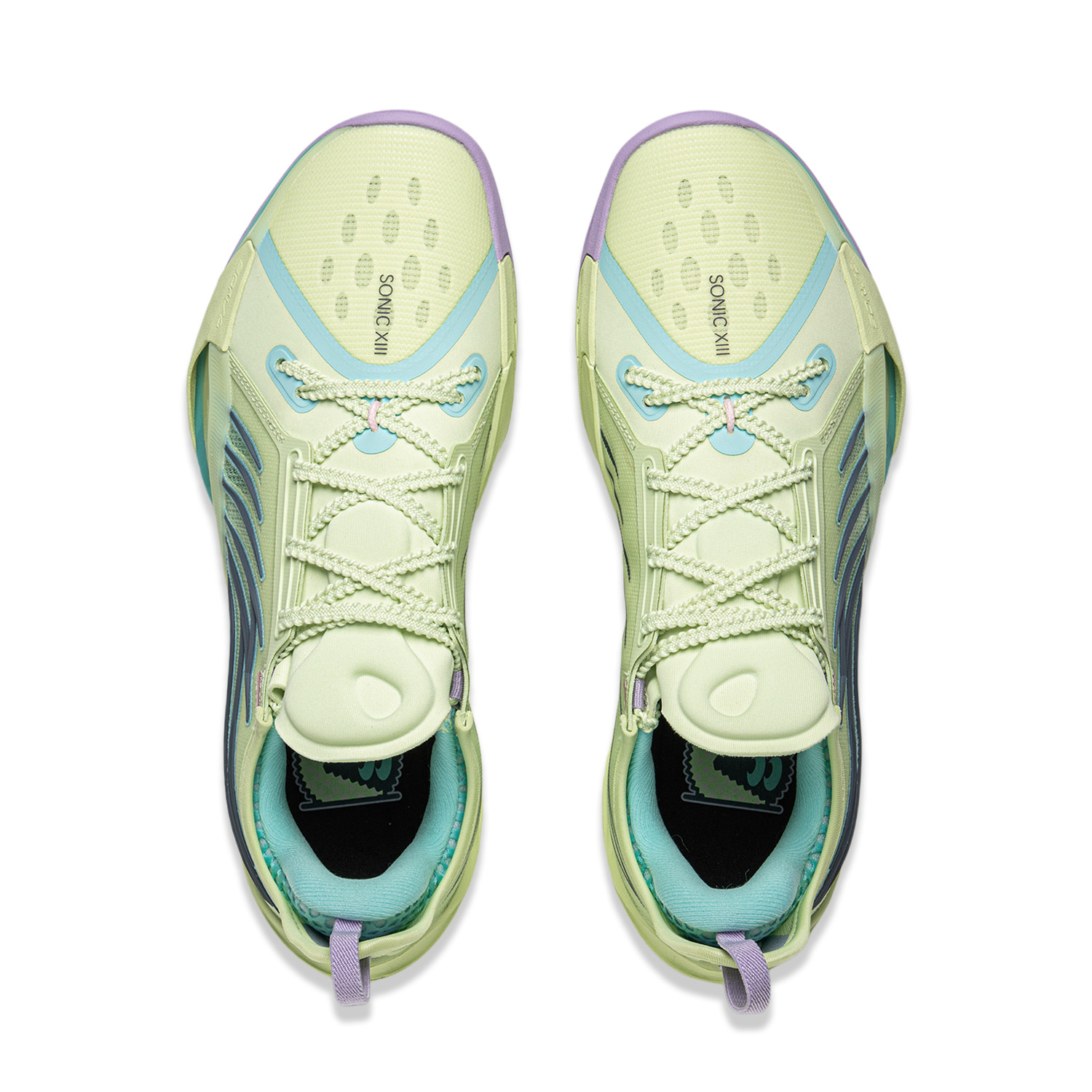 Li Ning Sonic 13 Cushioning Slip Resistant Abrasion Resistant Breathable Support Rebound Anti Twist Grip Low top