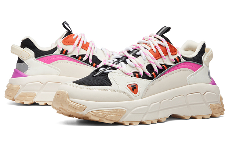 Женские кроссовки Fila FUSION Skyrunner (белого-розовый-черный) — Белыйрозовыйчёрный — фото 4