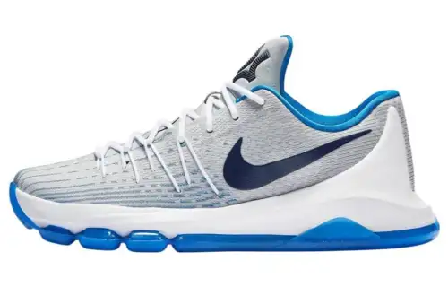 Nike KD 8 Photo Blue Durant 8 round toe lace-up non-slip lightweight low-top practical basketball shoes men's photo blue