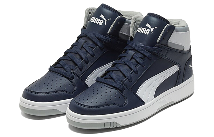 Кроссовки PUMA REBOUND (сине-бело-серые) — Синий / белый / серый — фото 3