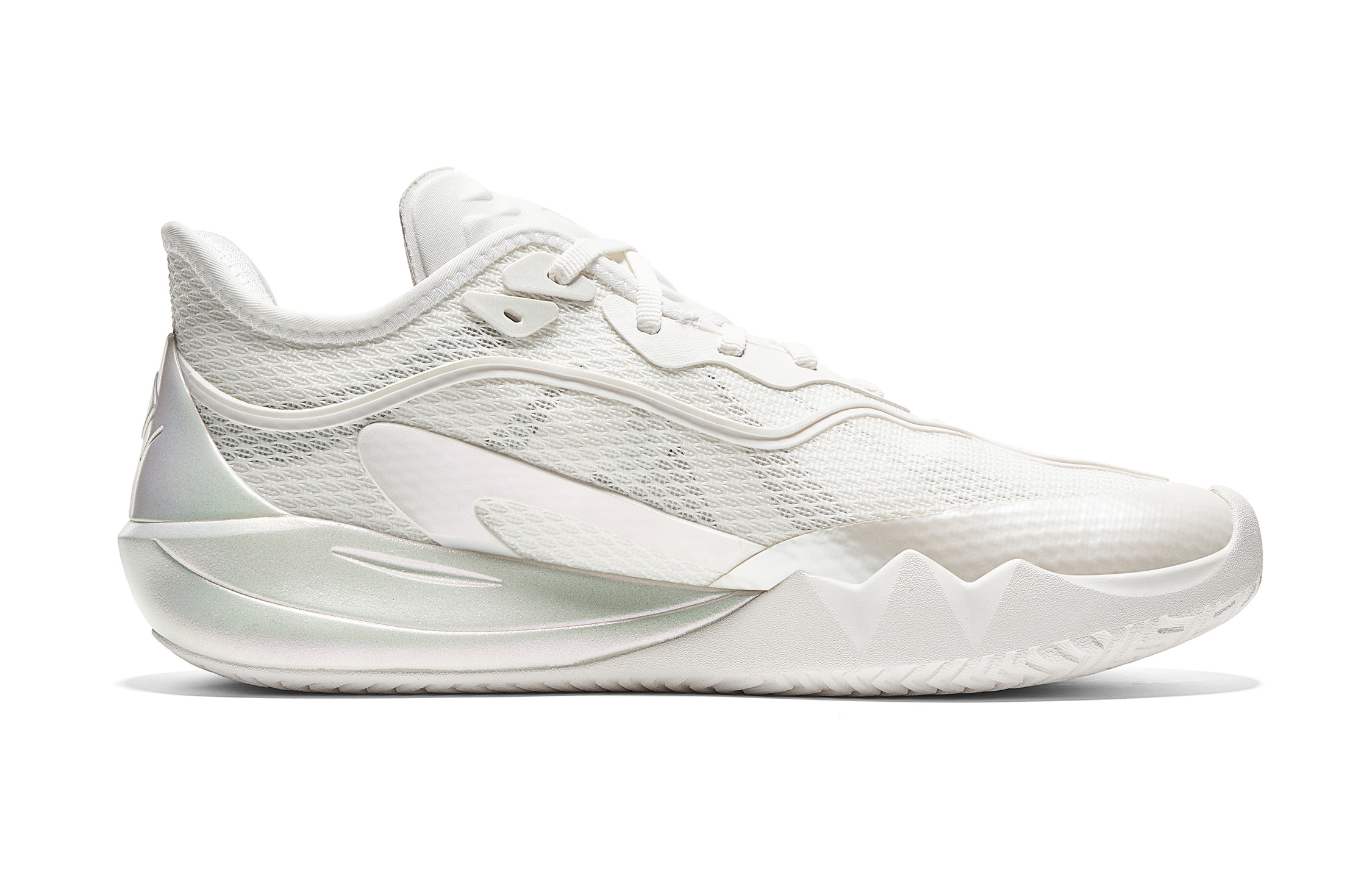 VEIDOORN Peregrine Falcon Basketball Shoes Unisex Low Top White