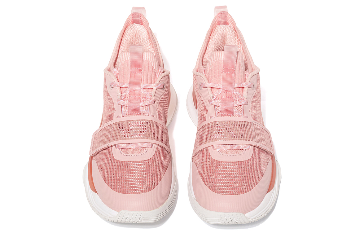 VOIT Cushioning, Slip Resistant, And Abrasion Resistant Low Top Basketball Shoes Unisex Pink