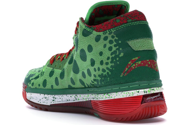 Li Ning WOW 2 Way Of Wade 2 Mid top Basketball Shoes Men’s Green Red