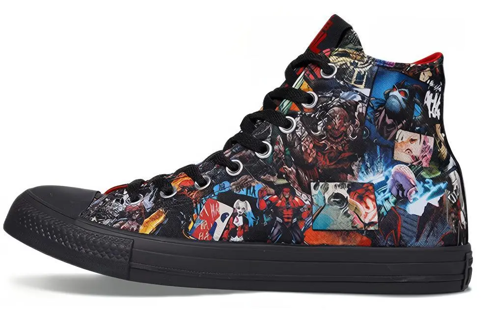 DC COMICS x Converse Chuck Taylor All Star Justice League High top Canvas Shoes Unisex Black