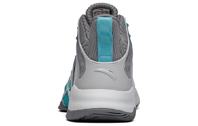 Anta Mountain 1 Fabric Cushioning Slip Resistant Abrasion Resistant Mid top Basketball Shoes Men’s Floating Cloud Gray
