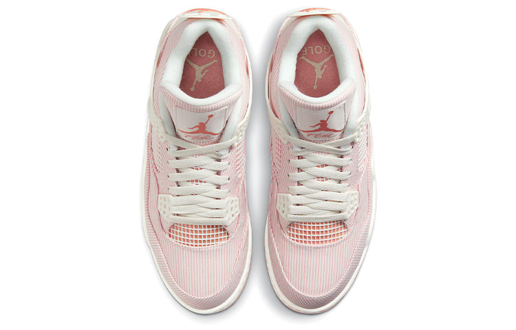 Мужские кроссовки Jordan Air Jordan 4 golf (розовые) — фото 4