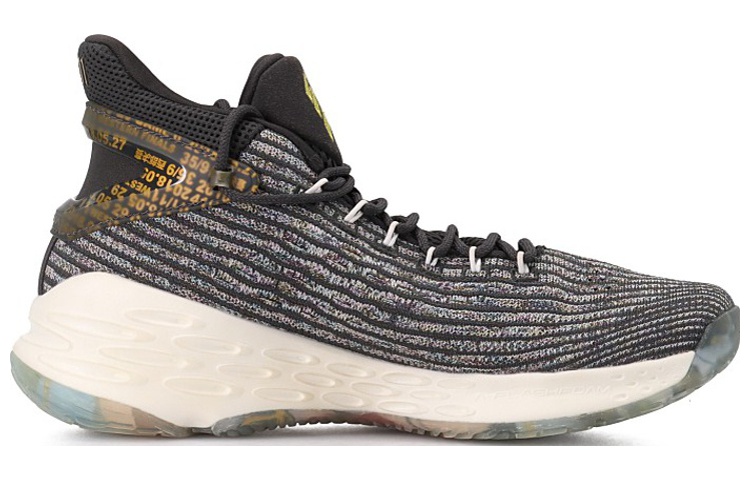 Anta KT4 Pro KT Playoff Cushioning Support Mid top Performance Basketball Shoes Men’s Black
