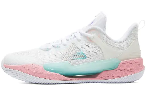 PEAK Basketball Shoes Men's Low Top Baymax/Pink