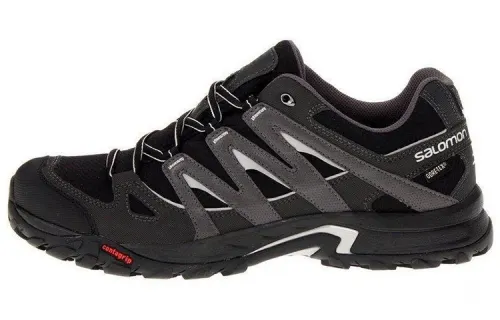 SALOMON X Ultra 3 Textile, Leather Abrasion Resistant Low top Mountaineering Hiking Shoes Men's Black