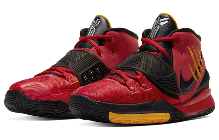 Кроссовки Nike Nike Kyrie 6 "Bruce Lee" 6 (черно-красные) — фото 3