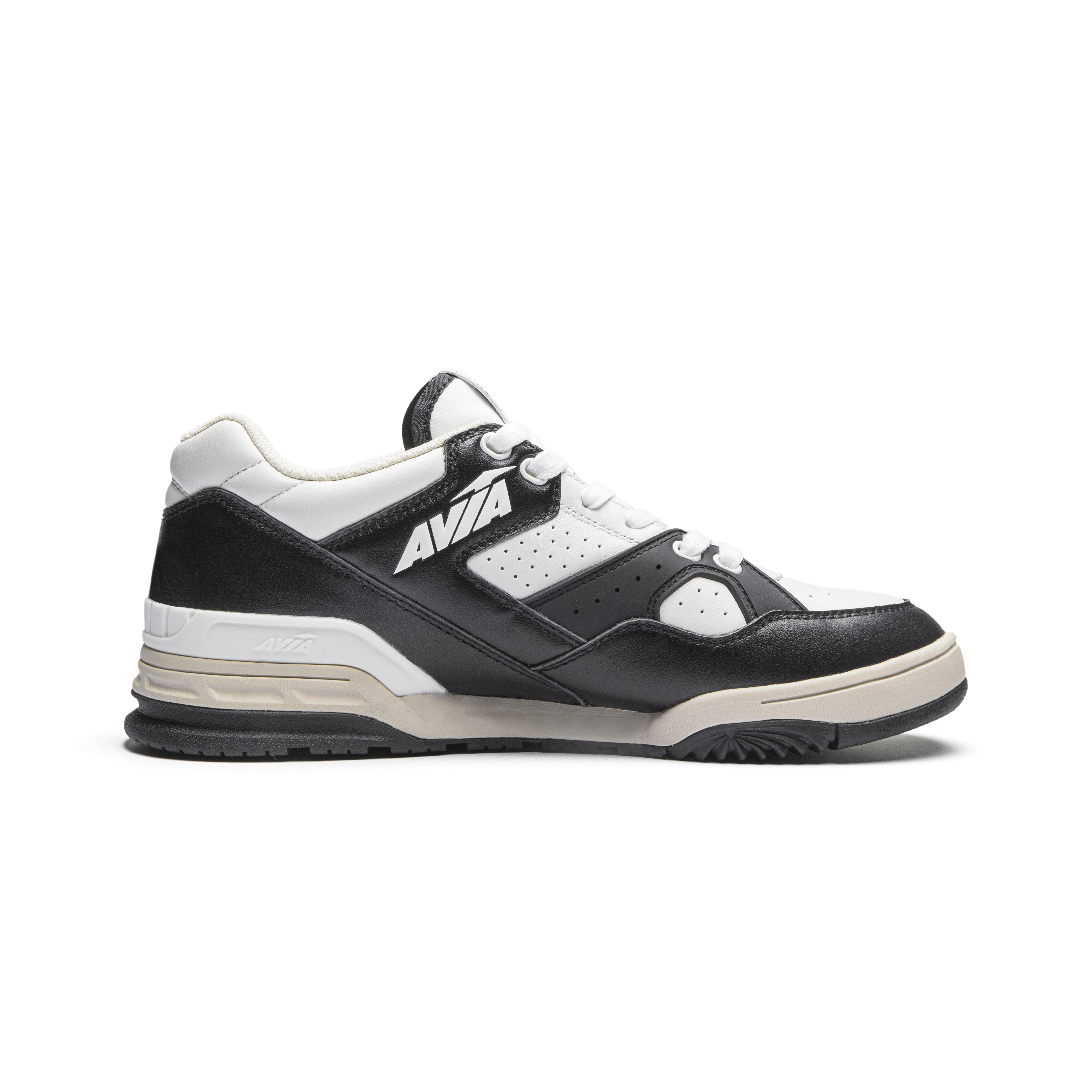 AVIA 855L Cow Leather Cushioning Low top Vintage Basketball Shoes Men’s White Black