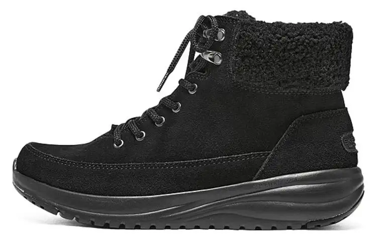 Skechers ON THE GO STELLAR Thermal Abrasion Resistant Casual Short Snow Boots Women's Black