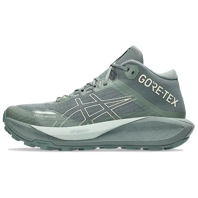 ASICS GEL TRABUCO Trail Running Shoes Men's Gray Green