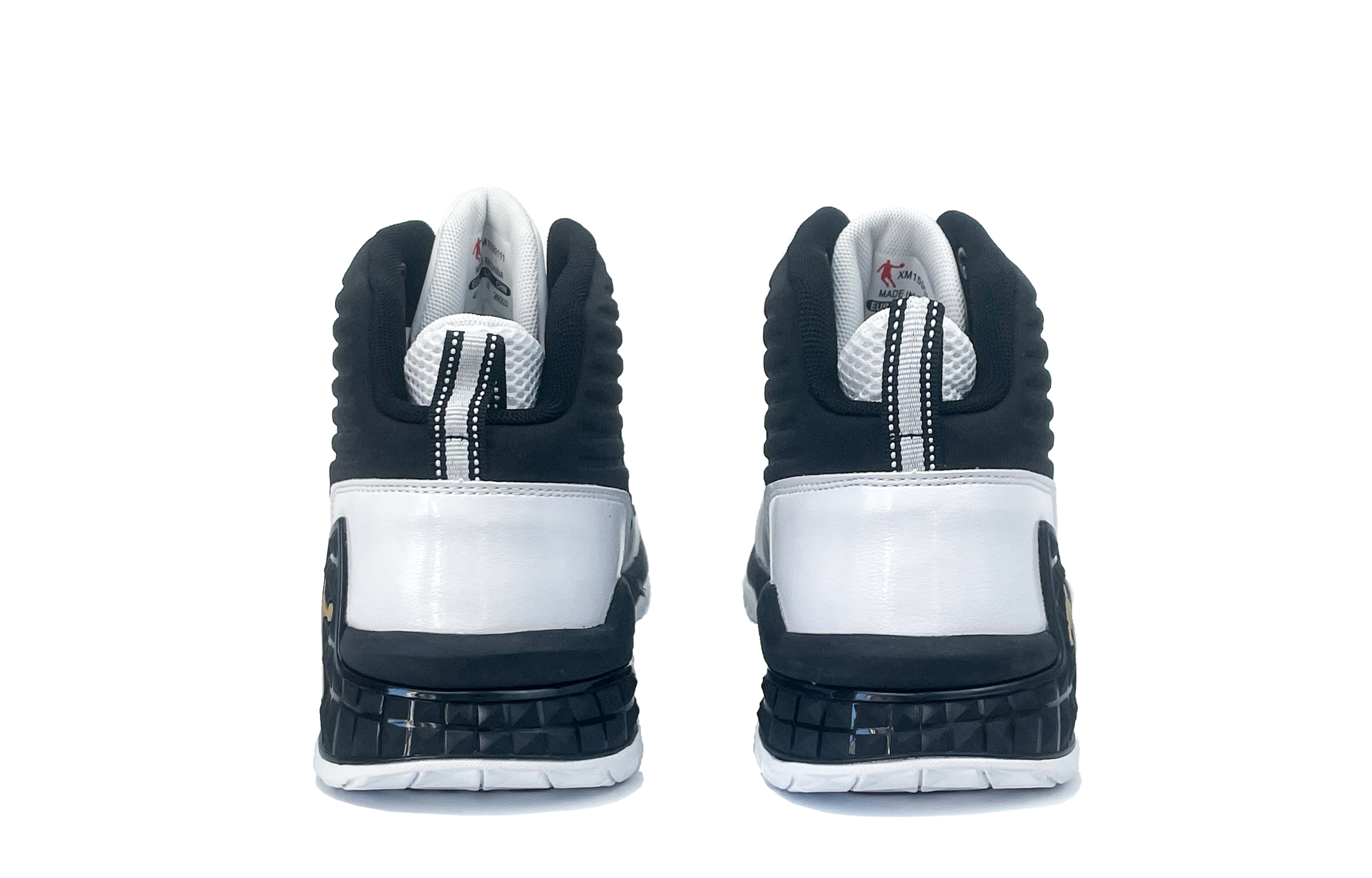 QIAODAN Grinding 1 Yueshan Shoe, Smiley Face Storm Cushioning Slip Resistant Abrasion Resistant High top
