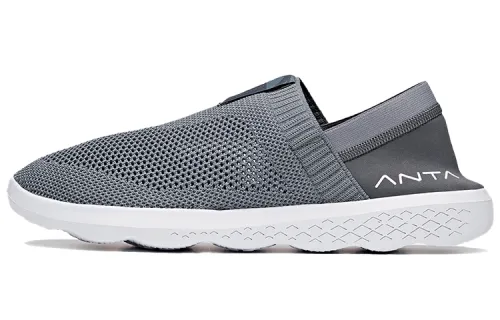 ANTA Training Shoes Men's Low Top Cool Gray/Dark Gray/Anta White