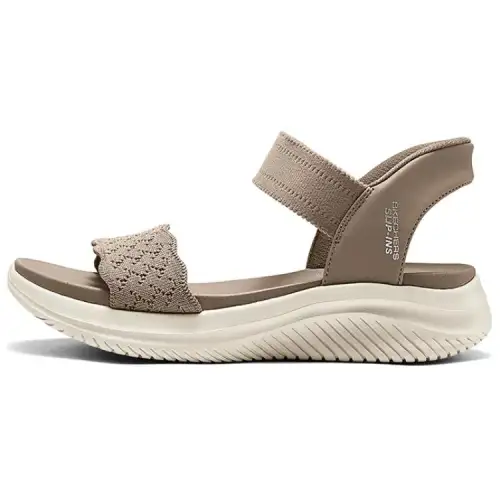 Skechers One Strap Sandals Women's Brown