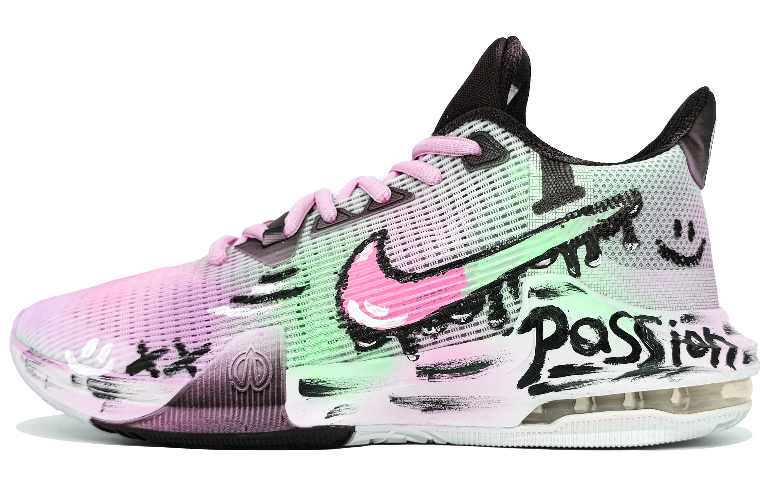 Nike Air Max Impact 3 Slip Resistant Abrasion Resistant Low top Basketball Shoes Men’s Pink Cyan