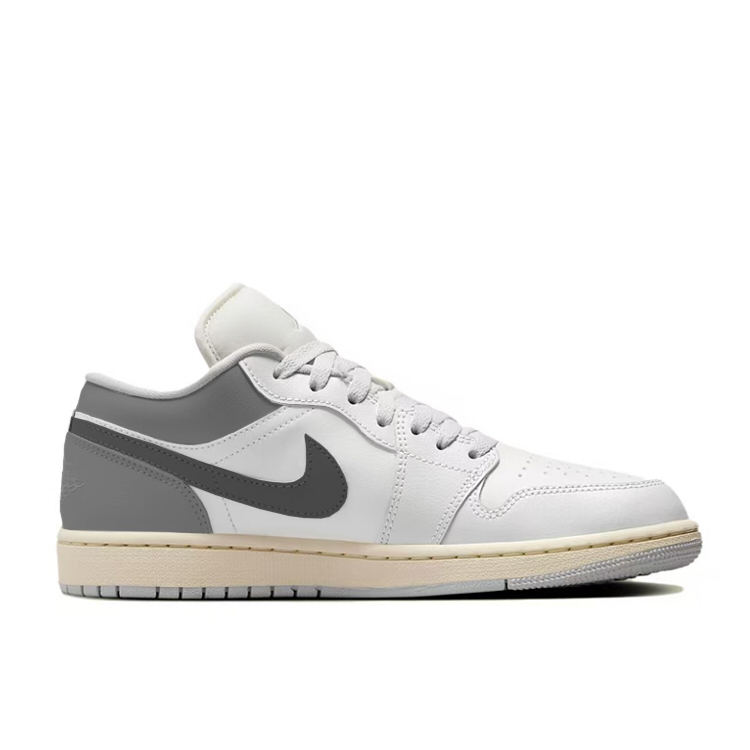 Jordan Air Jordan 1 Low top Vintage Basketball Shoes Women’s Gray White