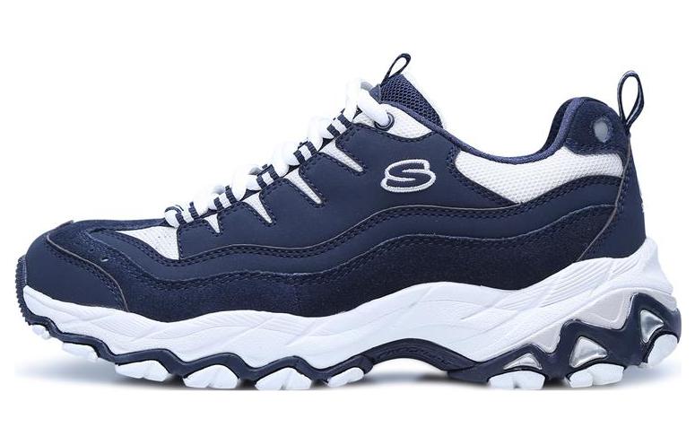 Skechers Encore Mesh, Suede Low top Chunky Sneakers Women's Blue White