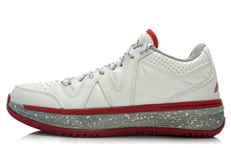 Li Ning WOW 2 ‘305’ Non slip Lightweight Low top Basketball Shoes Unisex White Red