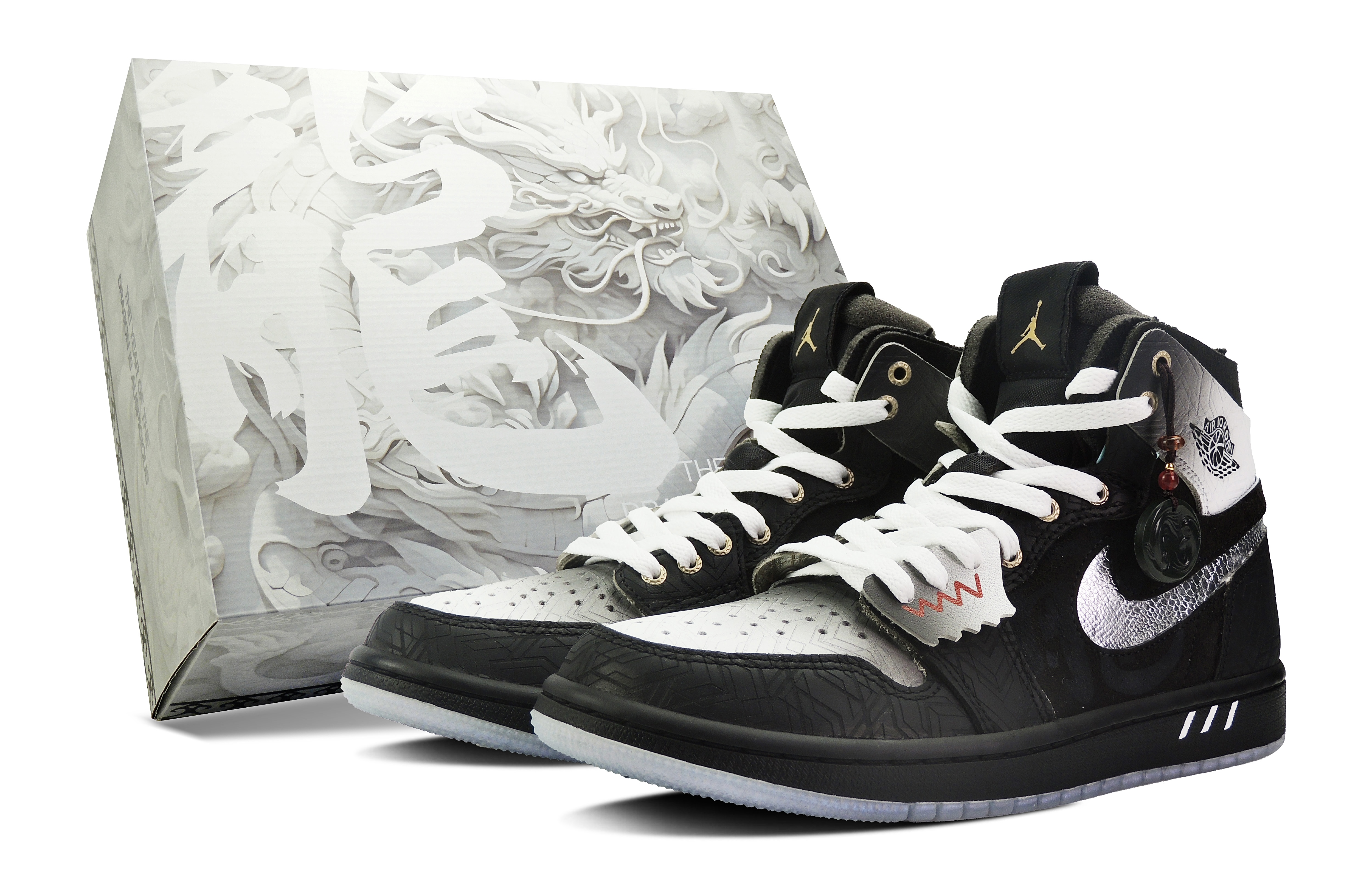 Jordan Air Jordan 1 Shadow High top Vintage Basketball Shoes Unisex Black White