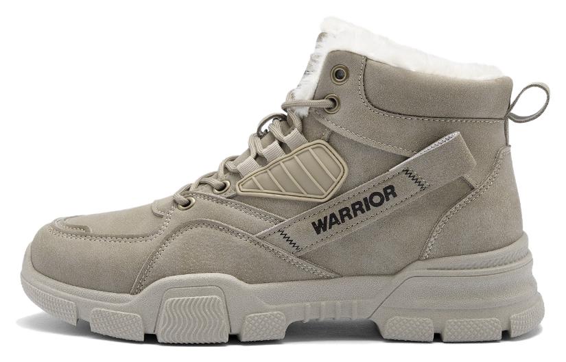 Warrior, space suede wear-resistant non-slip universal retro woven khaki shoelaces