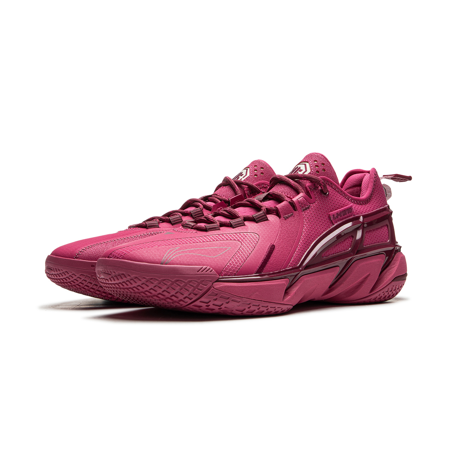 Li Ning BadFive 4.5 Cushioning Slip Resistant Abrasion Resistant Low top Basketball Shoes Men’s Red