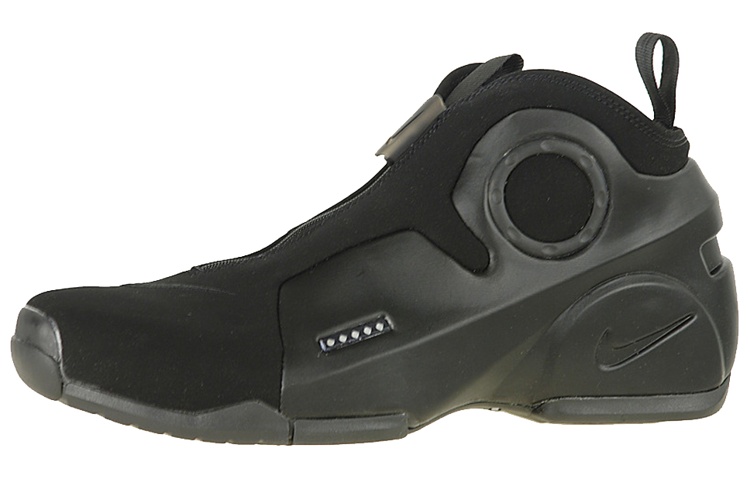 Nike Air Flightposite 2 Comfortable, shock-absorbing, non-slip, wear-resistant and lightweight, mid-top retro basketball shoes, men's style, pure black