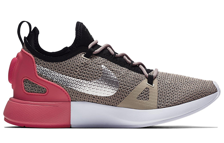 Женские кроссовки Nike Duel Racer (серебряно-коричнево-красные) — фото 2