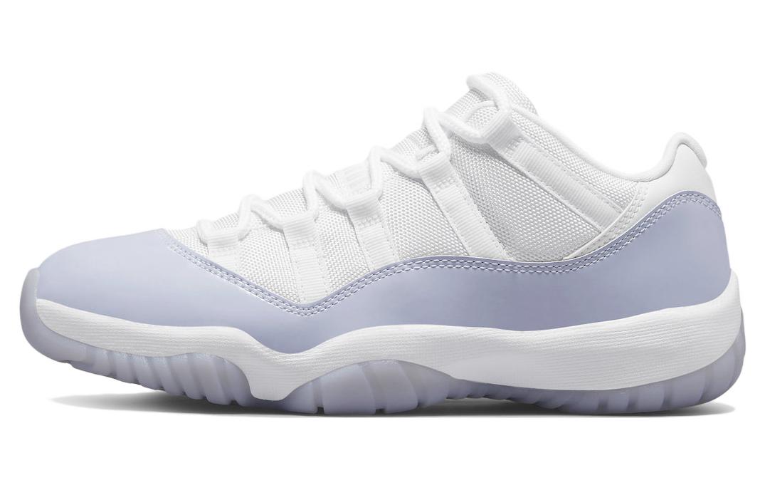 Jordan Air Jordan 11 retro low \"pure violet\" lavender low-top retro basketball shoes women's white and purple